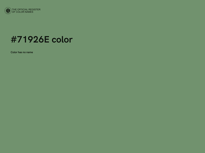 #71926E color image