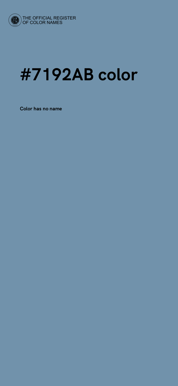 #7192AB color image