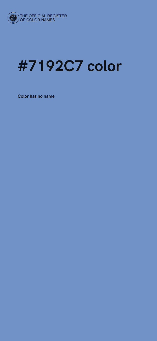 #7192C7 color image