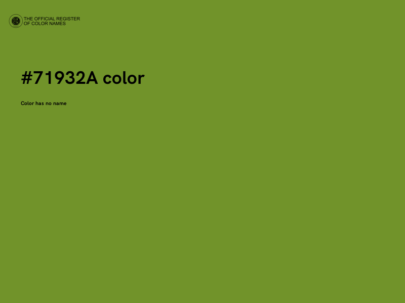 #71932A color image