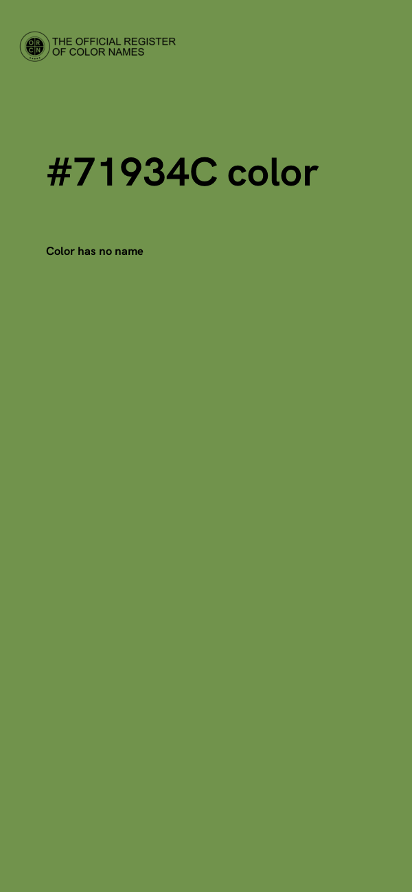 #71934C color image