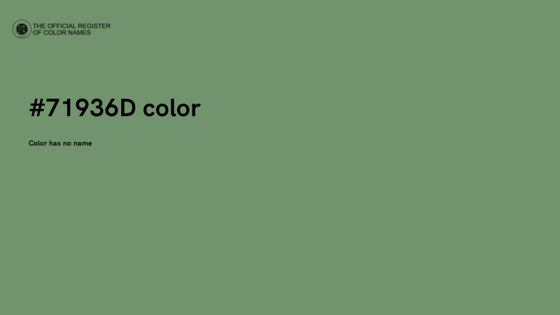 #71936D color image