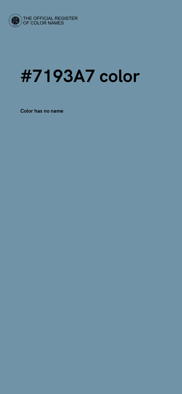 #7193A7 color image