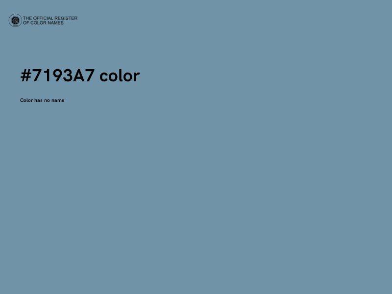 #7193A7 color image