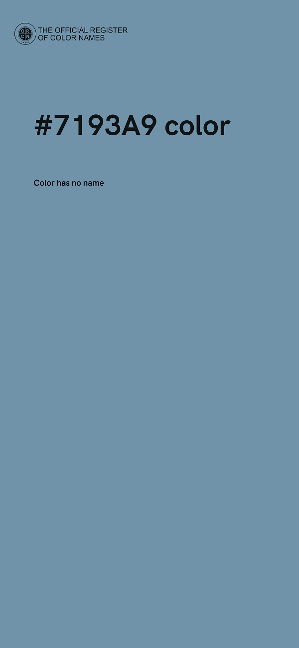 #7193A9 color image