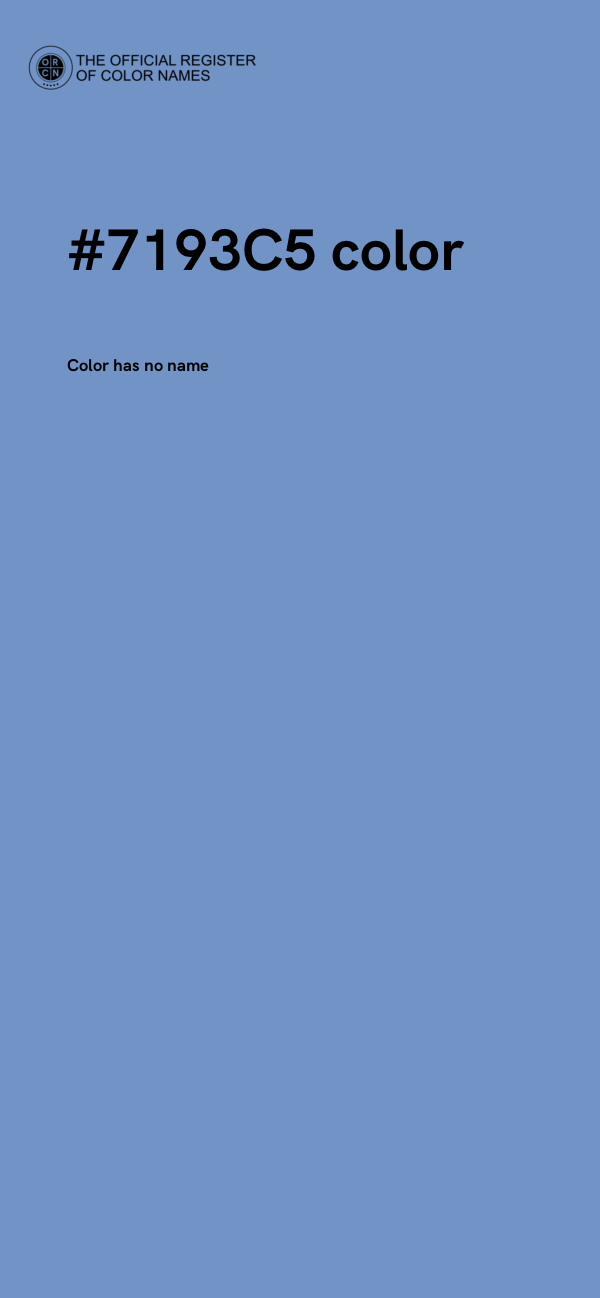 #7193C5 color image