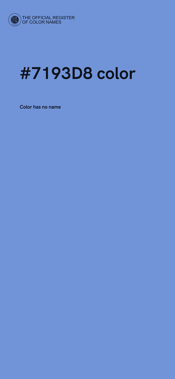 #7193D8 color image