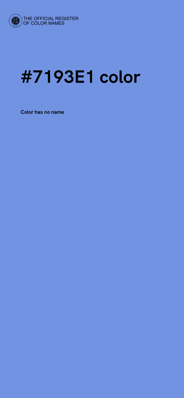 #7193E1 color image