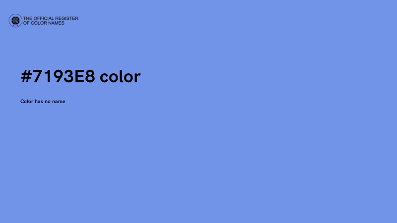 #7193E8 color image