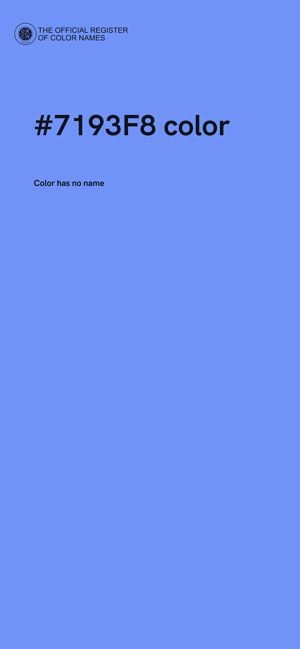 #7193F8 color image