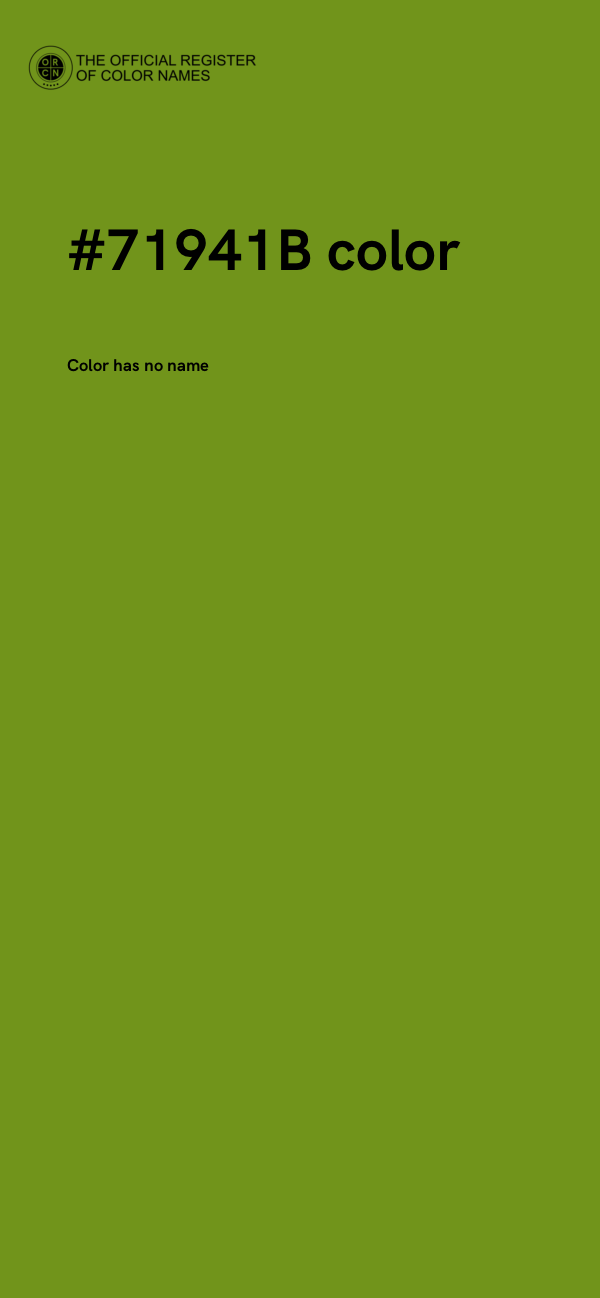 #71941B color image