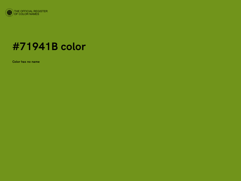 #71941B color image