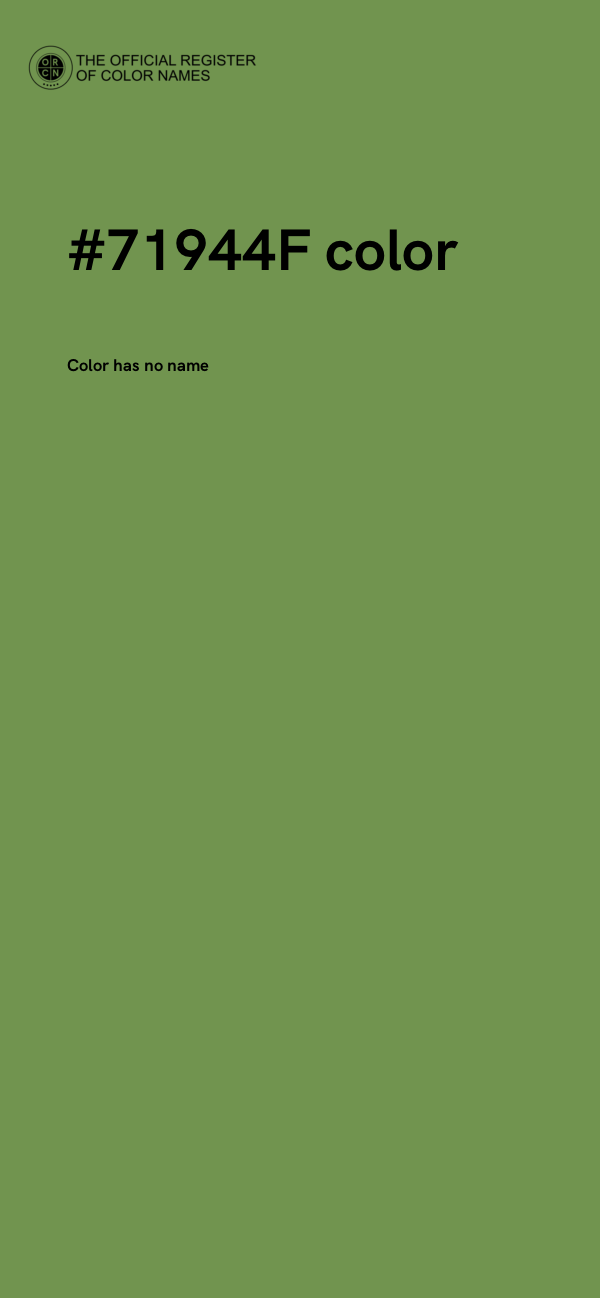 #71944F color image