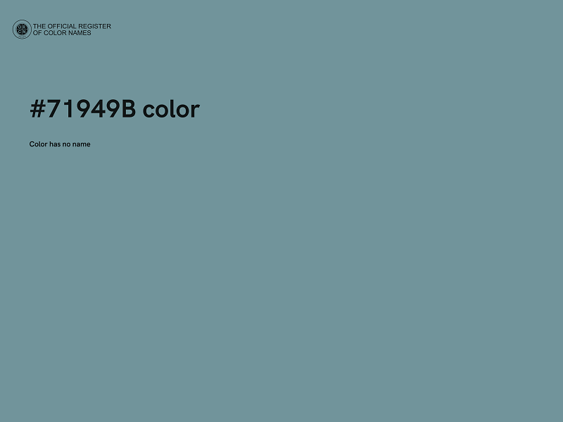 #71949B color image