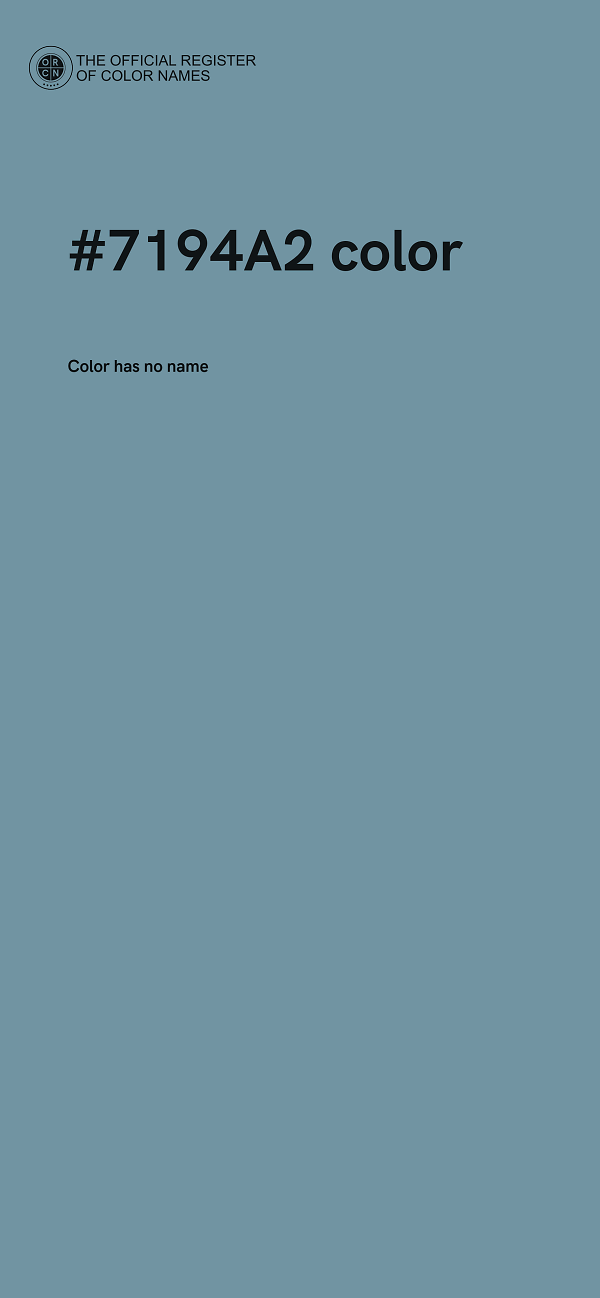 #7194A2 color image
