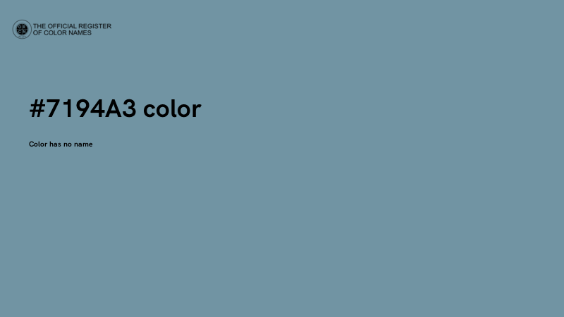 #7194A3 color image