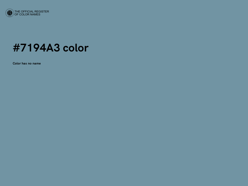 #7194A3 color image