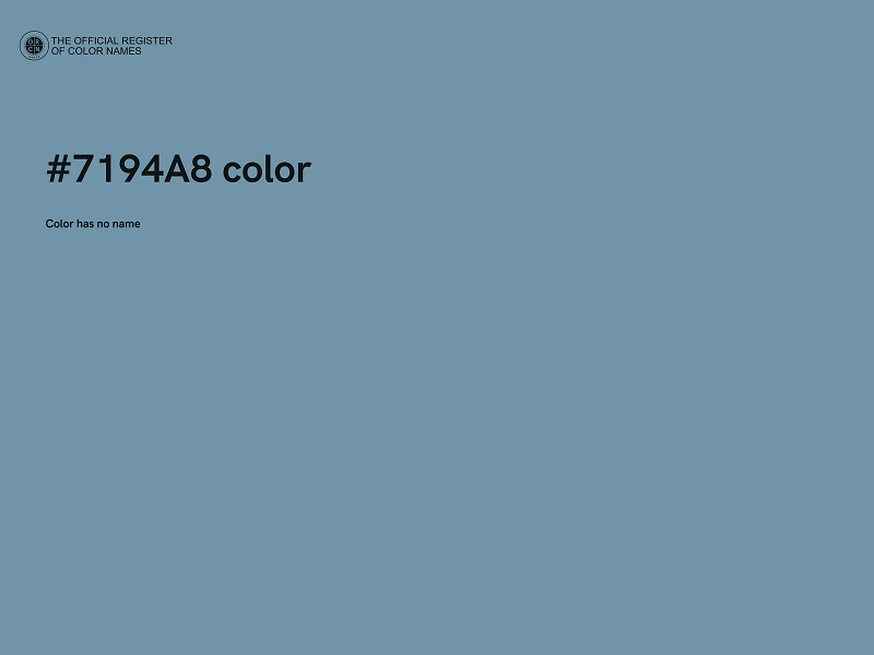 #7194A8 color image