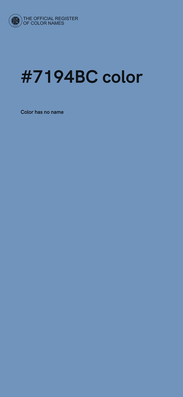#7194BC color image
