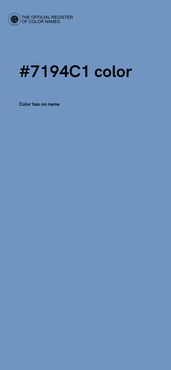 #7194C1 color image