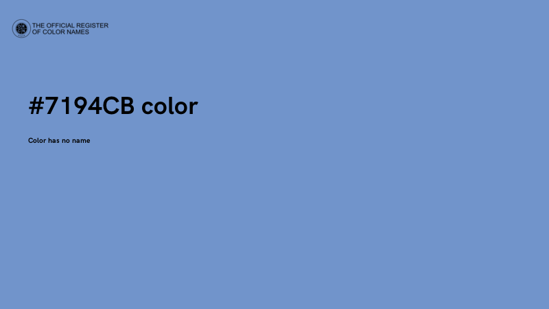 #7194CB color image