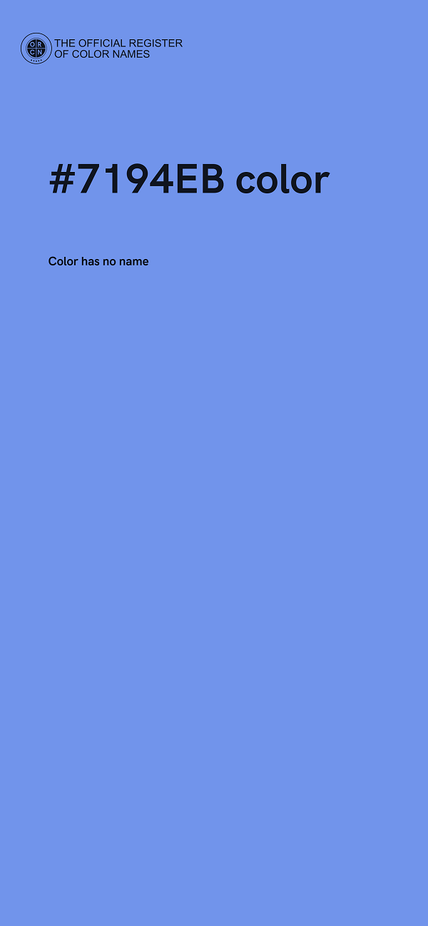 #7194EB color image