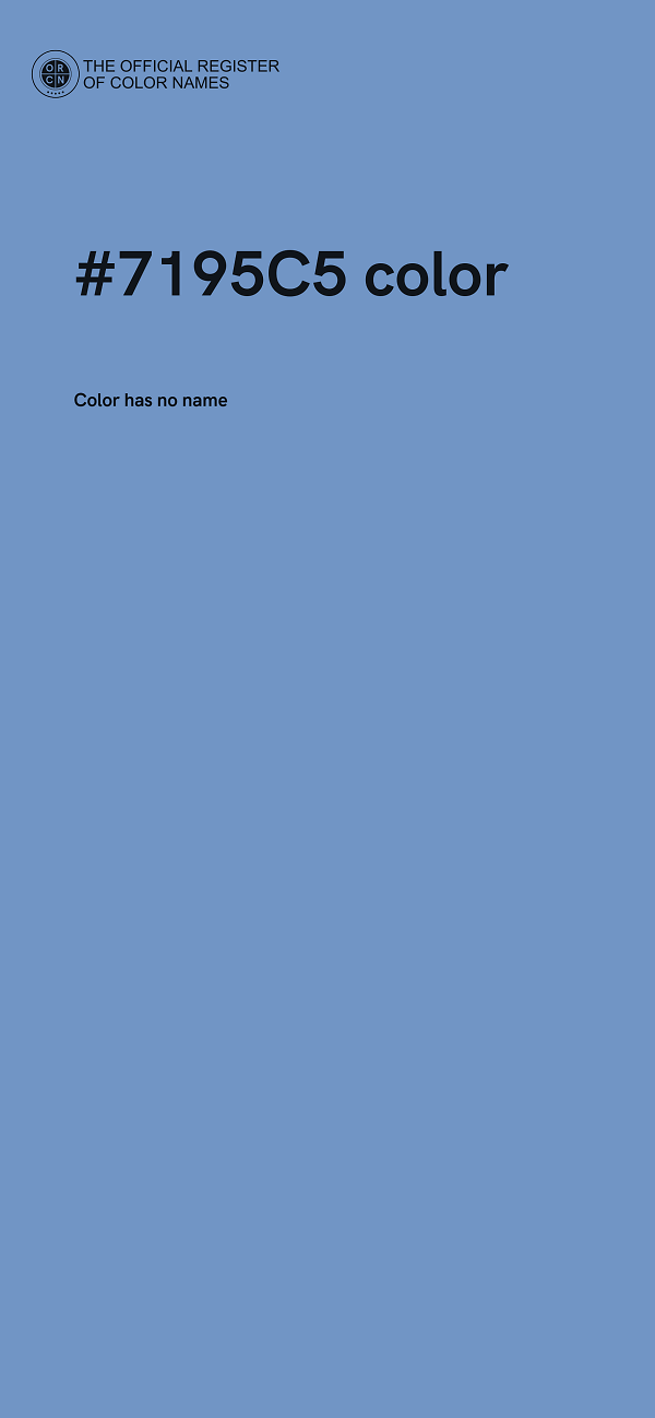 #7195C5 color image