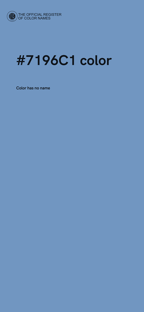 #7196C1 color image