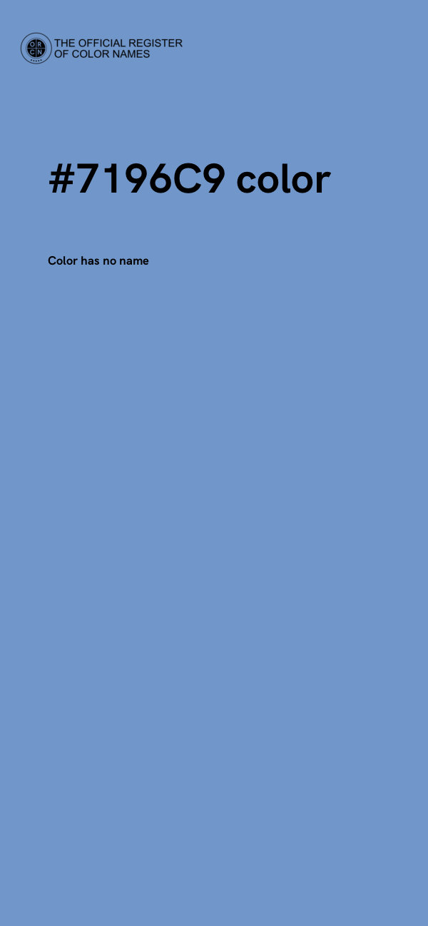 #7196C9 color image