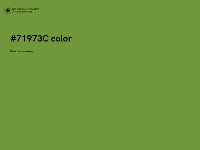 #71973C color image