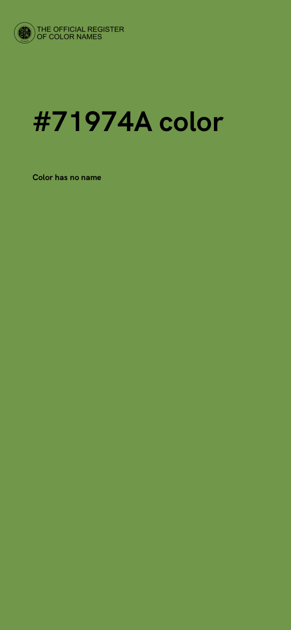 #71974A color image
