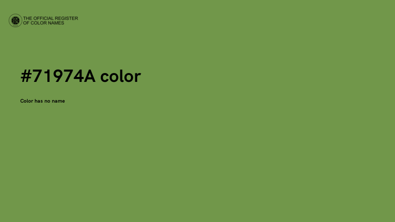 #71974A color image