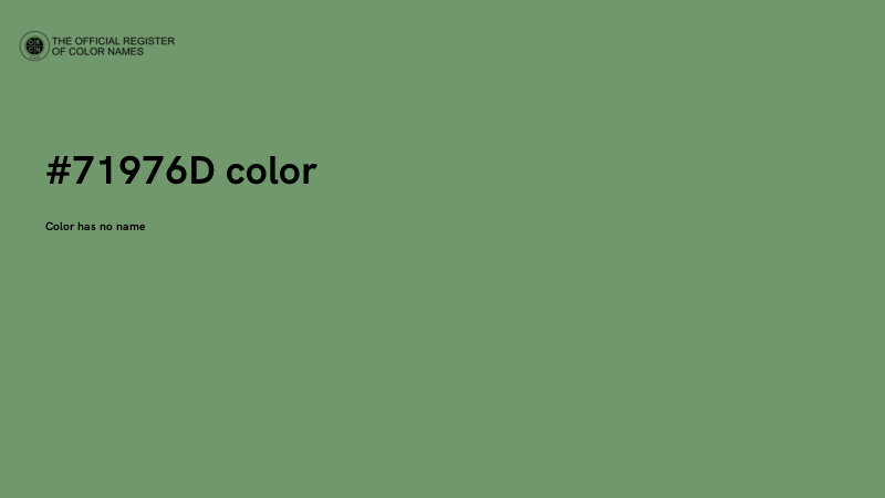 #71976D color image