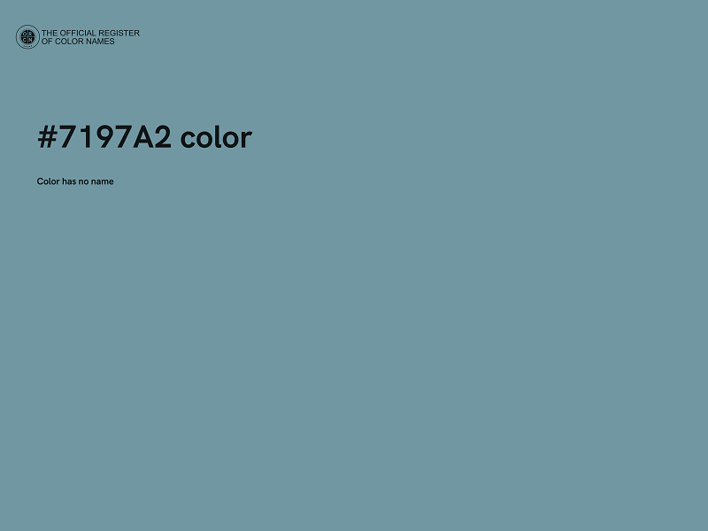 #7197A2 color image