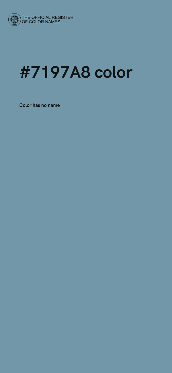#7197A8 color image