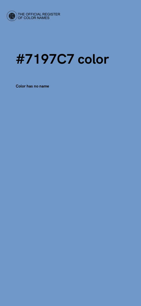 #7197C7 color image