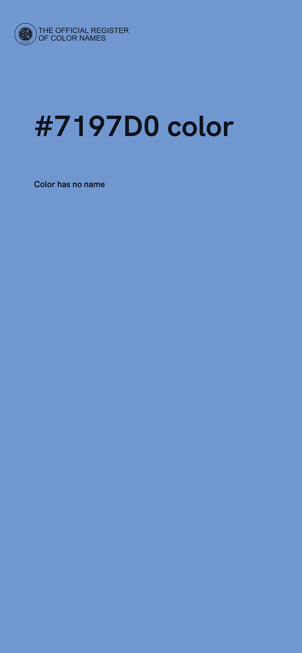 #7197D0 color image