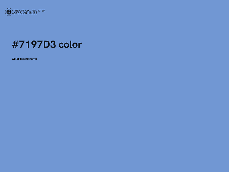 #7197D3 color image