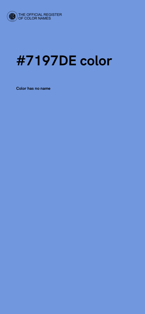 #7197DE color image