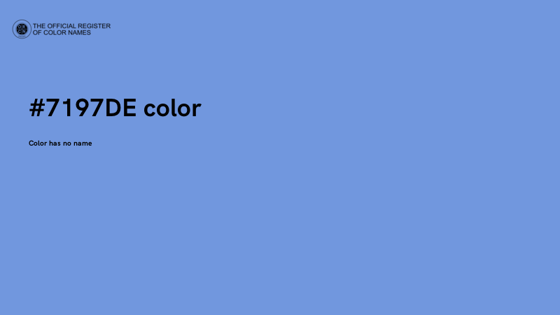 #7197DE color image