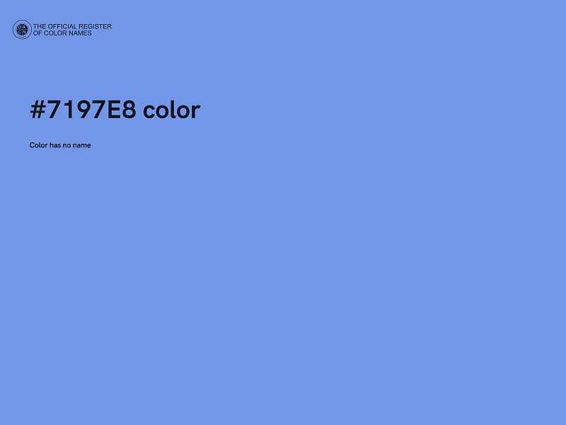 #7197E8 color image