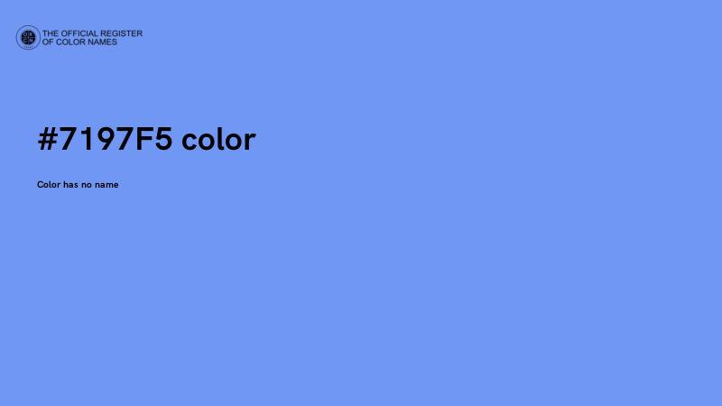 #7197F5 color image