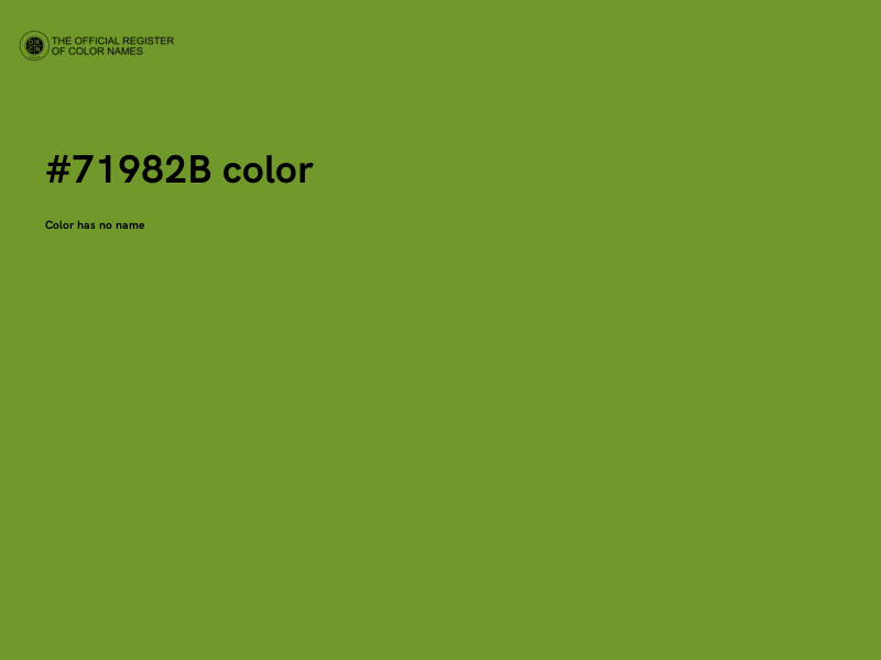 #71982B color image