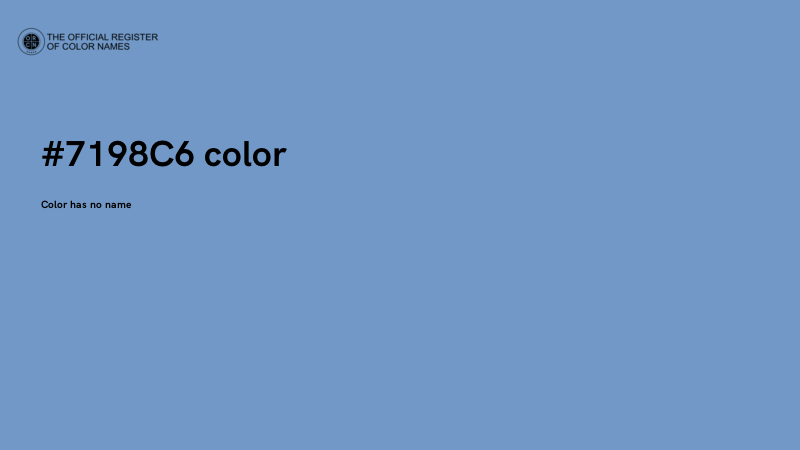 #7198C6 color image