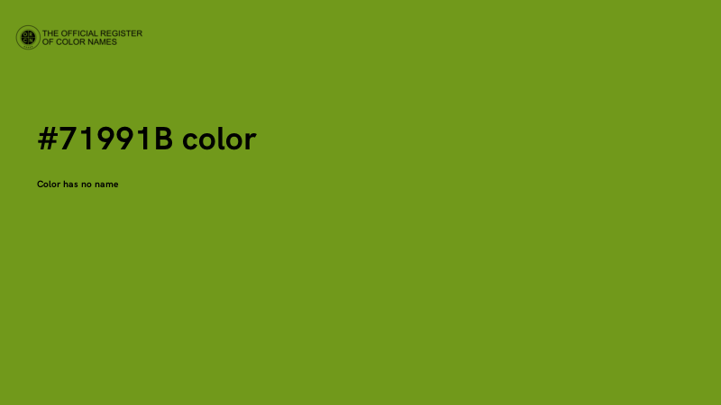 #71991B color image