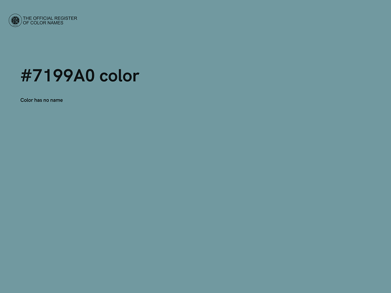 #7199A0 color image