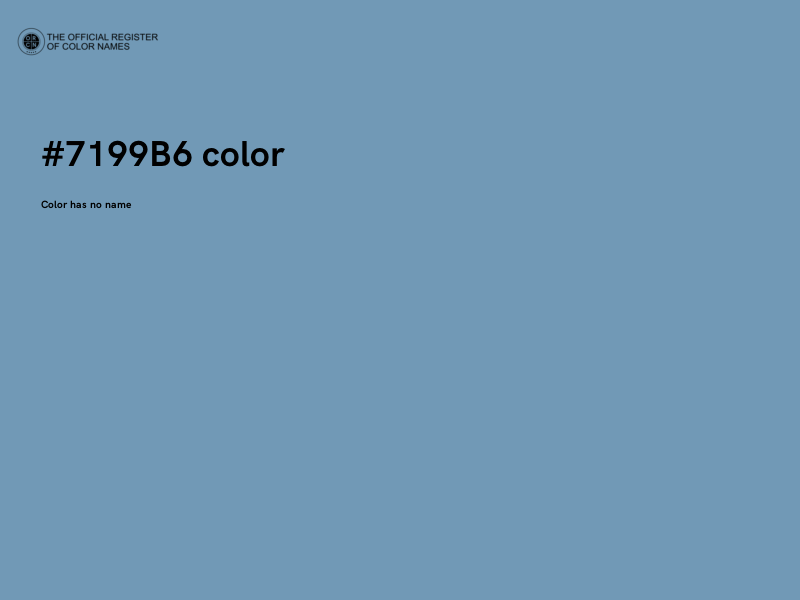 #7199B6 color image