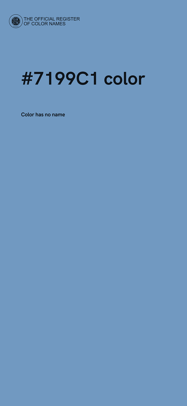 #7199C1 color image