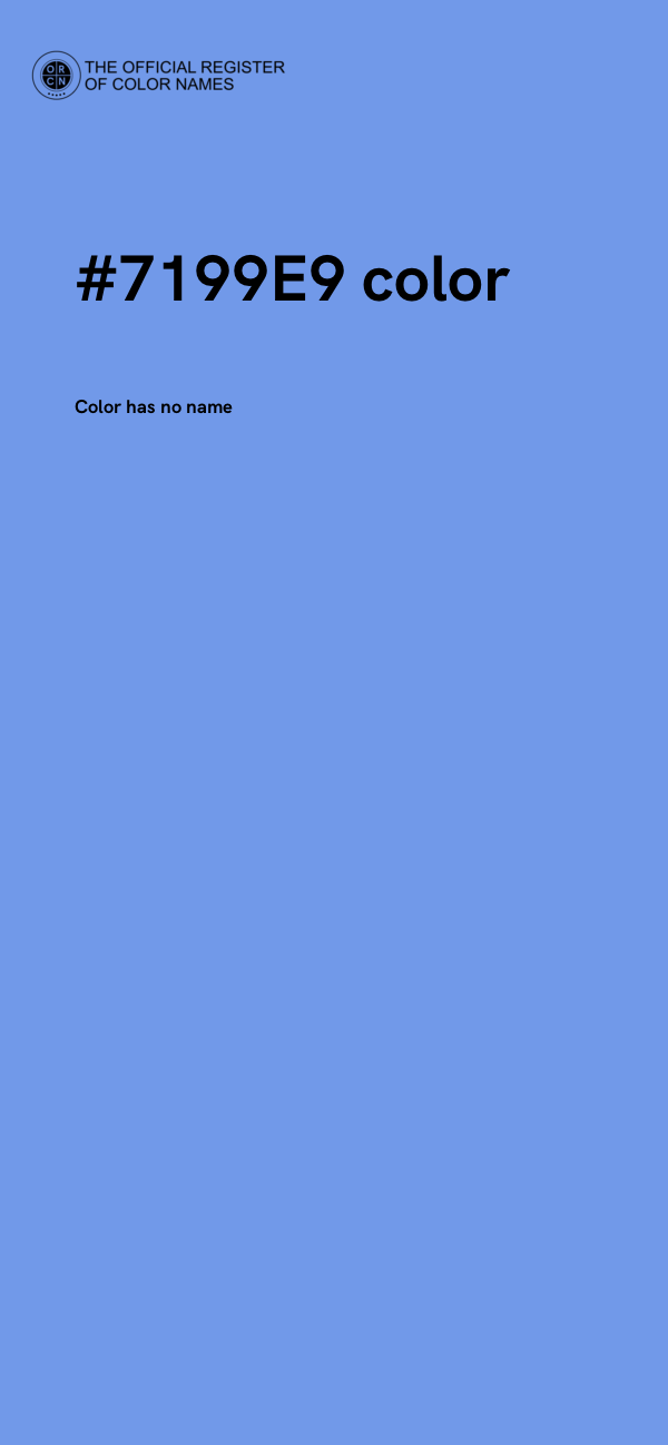 #7199E9 color image