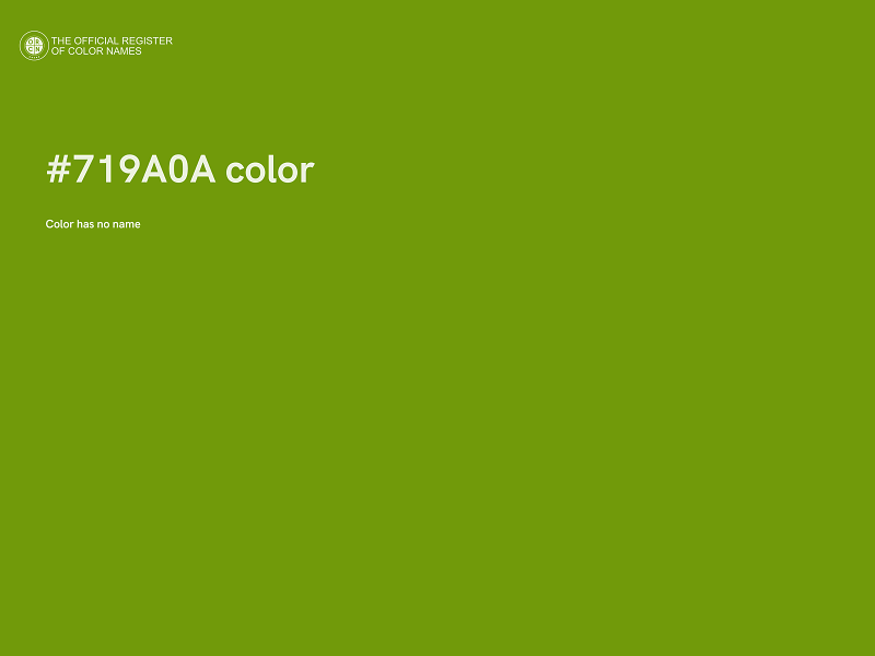 #719A0A color image